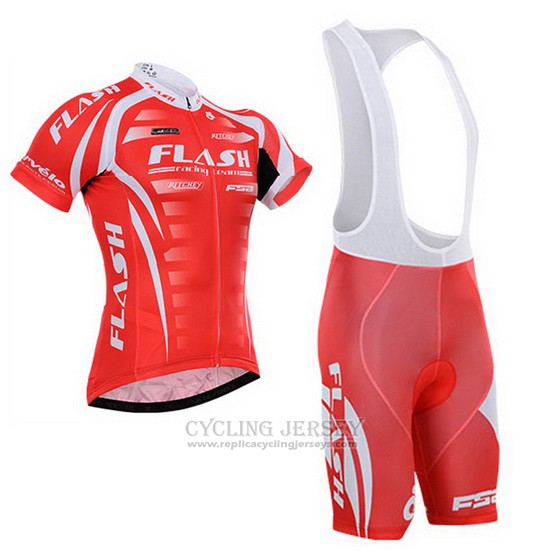 Cycling Jersey To The Fore Red and White Short Sleeve and Bib Short